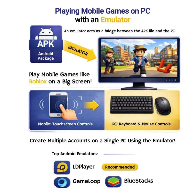infographic how to run apks in emulator