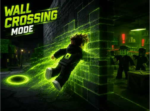 Wall Crossing mode image of roblox mod apk