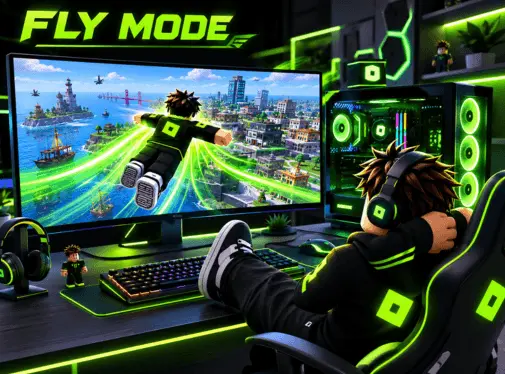 fly feature of roblox mod apk for pc