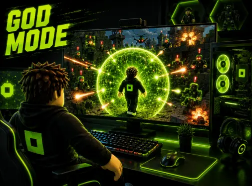 god feature of roblox mod apk for pc